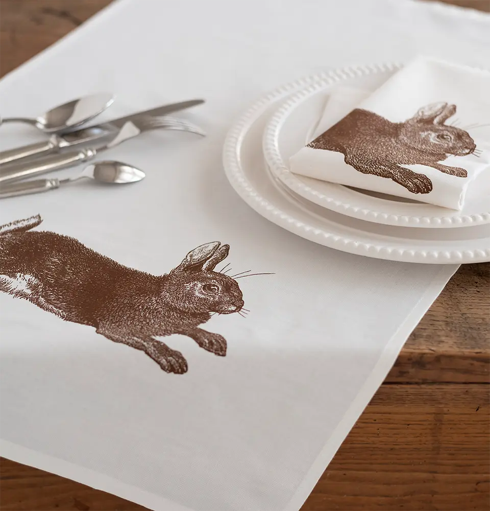 Thornback u Peel - Geschirrhandtuch Hase